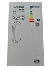 IKEA DÄCKSBÅT Wandleuchte Modern Weiß 7W 600lm IP44 LED Lampe Badleuchte