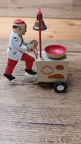 Blechspielzeug wurstverkäufer - blechspielzeug,