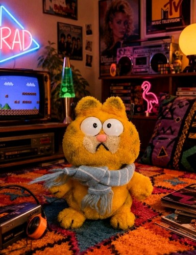 Vintage garfield plüschtier - vintage,