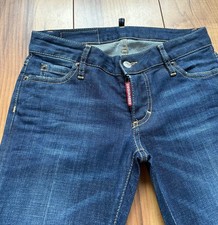 100%ORIG DSQUARED JENNIFER CROPPED JEAN JEANS GR. ITAL.36 S/S 18 S72LB0056 BLAU