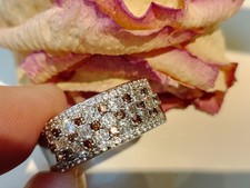 Diamonique Ring Pavé Silber