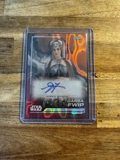 Topps Chrome Jennifer Beals Auto 2024 Star Wars Garsa Fwip Mustafar Lava /10  NM