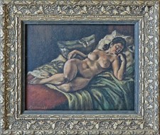 Liegender weiblicher Akt, Öl