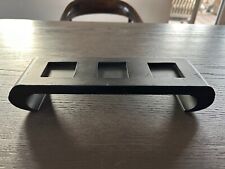 Kerzenständer aus Holz - 3-fach - schwarz - 27 cm x 8 cm - Kerzenhalter Wood