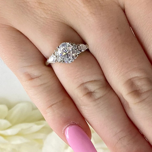 Akzent stil diamant damen - akzent, ring