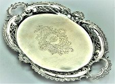 800 Silber Tablett  Freiherr