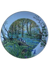Royal Worcester Sammelteller Porzellan Waldtiere The Woodlands in April 24cm