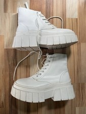 Bershka Plateau Schuhe Mädchen Gr. 39 Weiß