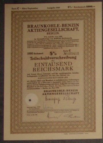 Braunkohle-Benzin