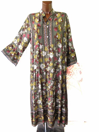 Maxikleid sommer boho langarm - maxikleid,