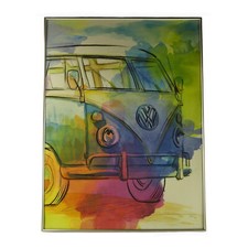 VW T1 Bulli Kunstdruck Aqua