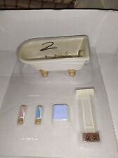 Nostalgie-Badewanne+Zubehör -Badezimmer-Puppenhaus-Puppenstube- 1:12-OVP