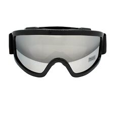 Crossbrille Motocross Brille Enduro Anti Beschlag Schwarz Silber Verspiegelt