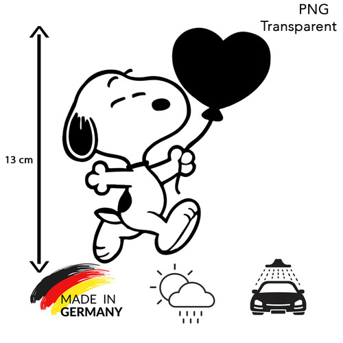 Snoopy love peanuts aufkleber - snoopy,