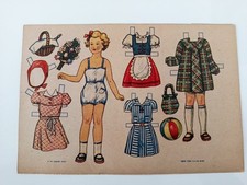 Vintage Anziehpuppe Papier