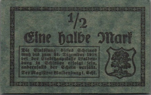 Scheine notgeld waldenburg - 2,
