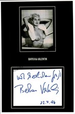 Original Autogramm Barbara Valentin /// Autograph signiert signed signee Valenti
