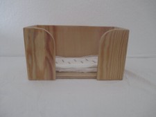 Slipeinlagenbox aus Holz, lackiert.