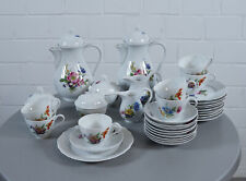 Hutschenreuther Dresden florales Dekor Vintage 1960er Jahre verschiedene Teile