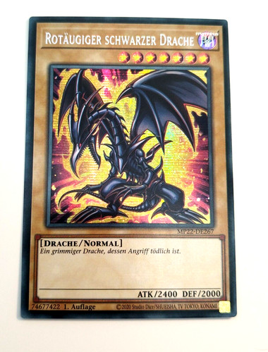 Yugioh rotäugiger schwarzer - yugioh,