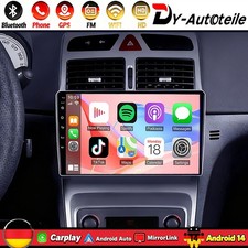 DAB+ 64G Autoradio Für Peugeot 307 CC 2002-2013 Android14 GPS Navi Carplay WIFI