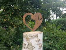 Herz mit Hundemotiv und