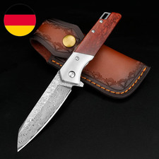 KOMWERO Damast Taschenmesser