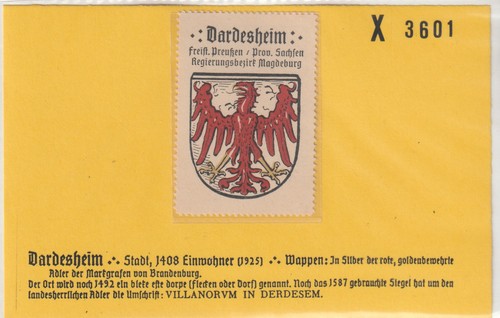 Reklamemarke wappen von - reklamemarke,