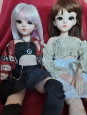 2 Doris Doll Puppen 60 cm Ball