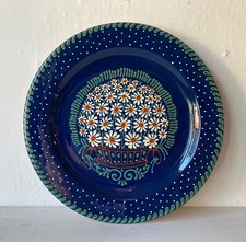Jugendstil Wandteller Blau