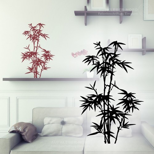 Bambus wandtattoo 85cm - 85cm, pflanze