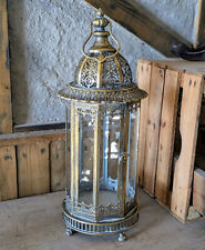 LATERNE STANDLATERNE ANTIK SHABBY ORIENTALISCH METALL 55cm HOCH GARTEN WINDLICHT
