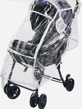 Buggy Abdeckung Regenschutz für Kinderwagen Universal Grau