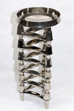 Quist Nagel BMF Stoff Kerzenständer 6 Stück mit Schale 60er 70er Jahre