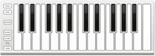 ESI Xkey 25 MIDI Controller Keyboard USB Mac PC iPhone iPad DAW Softwarepaket