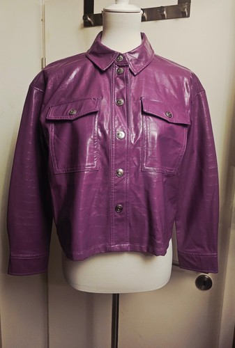 Only cropped kunstlederjacke - cropped, kunstlederjacke|