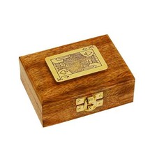 Spielkartenbox aus Mango-Holz