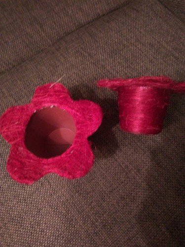 Blumendekotopf aus sisal - aus,
