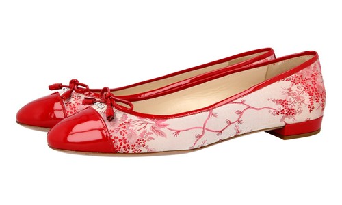Prada satin ramage ballerinas - ramage,