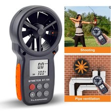 Digitales Anemometer Windgeschwindigkeit Messgerät 0.3-30m/s Wind Chill Temperat