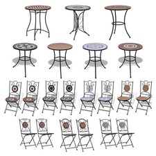 vidaXL Bistroset Mosaiktisch