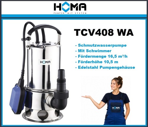 Homa tauchpumpe tcv408 - tauchpumpe, wa