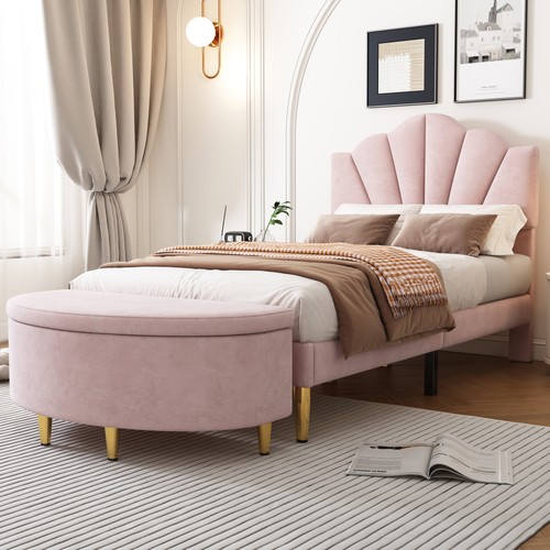 Samt polsterbett bettgestell - samt,