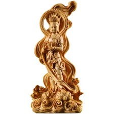 Wood sculpture guanyin - wood,