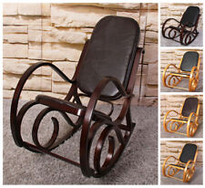 Schaukelstuhl Schwingsessel M41 mit Patchwork-Leder