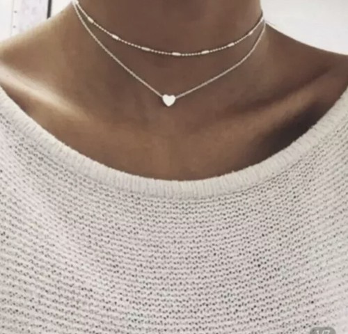 Silber herz halskette für - silber,
