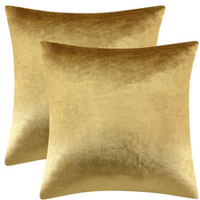 2er set gold kissenbezug samt - 2er,