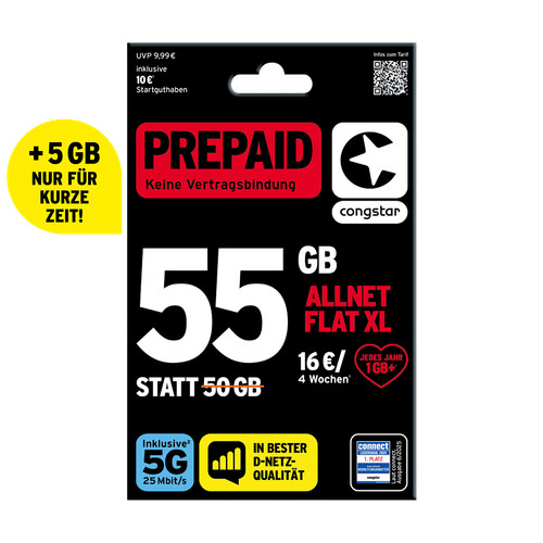 Congstar prepaid allnet - prepaid, xl
