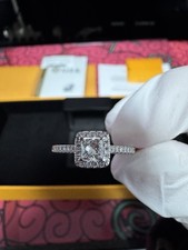 Verlobungsring 0,30 Karat F - VS 2 Weißgold 18kt natürlicher Diamantring Ring