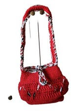 Schultertasche, rot weiß